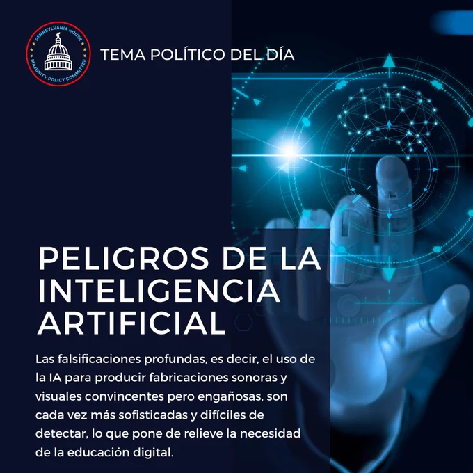 Peligros de la Inteligencia Artificial  

Las falsificaciones profundas, es decir, el uso de la IA para producir fabricaciones sonoras y visuales convincentes pero engañosas, son cada vez más sofisticadas y difíciles de detectar, lo que pone de relieve la necesidad de la educación digital. 