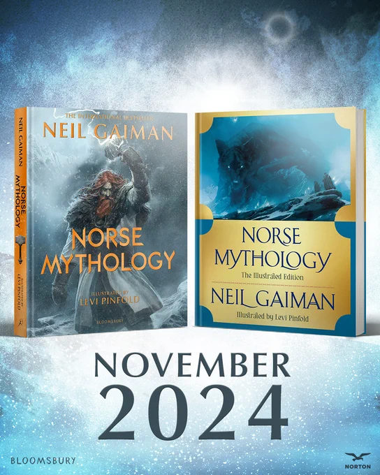 Two illustrated editions of Norse Mythology.