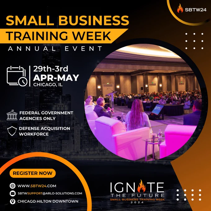 Small Business Training Week April 29-May 3 in Chicago.