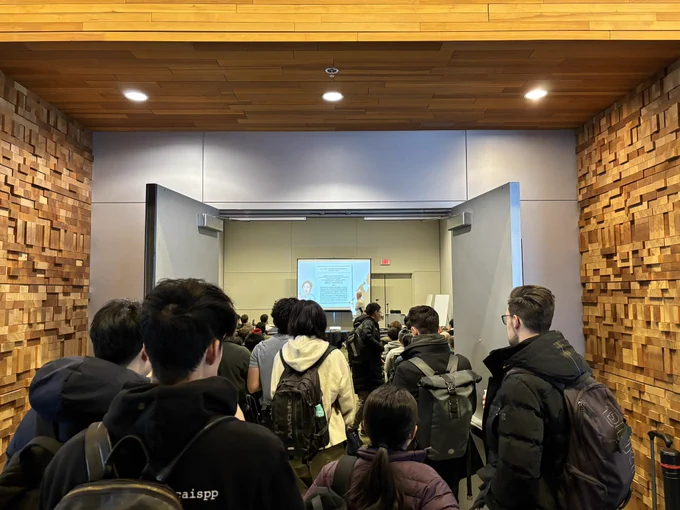 Every seat taken and audience overflowing