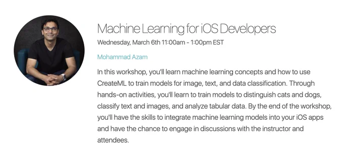 try! Swift World Workshop: Machine Learning for iOS Developers