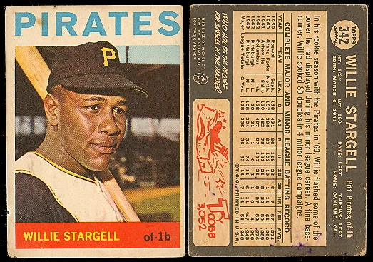1964 Topps Venezuelan #342 Willie Stargell, Pittsburgh Pirates