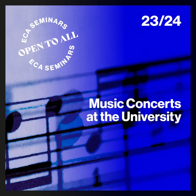 A close up of music notes against a blue background.