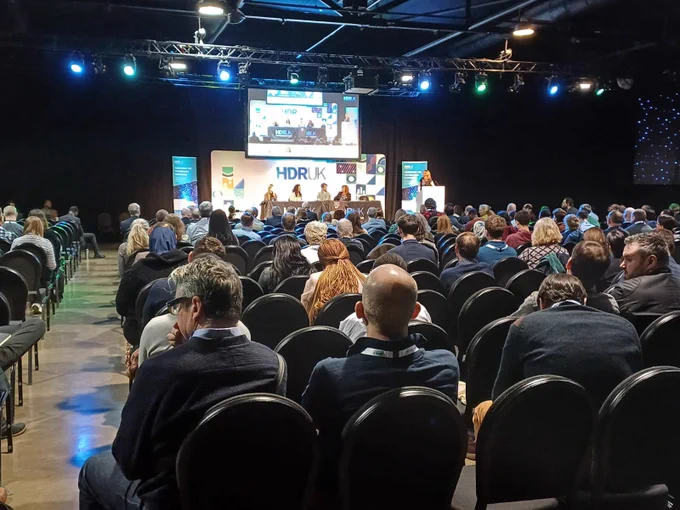 Audience during first panel session at our conference.