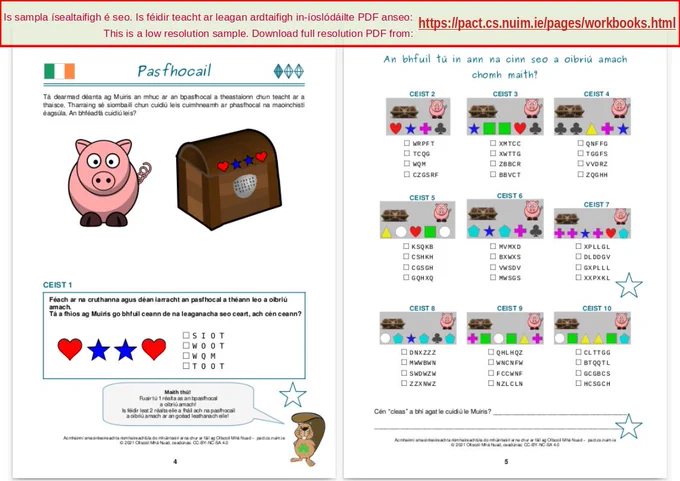 Download PDF of the workbook from: 
https://pact.cs.nuim.ie/pages/resources-for-teachers.html#SnaG2024 