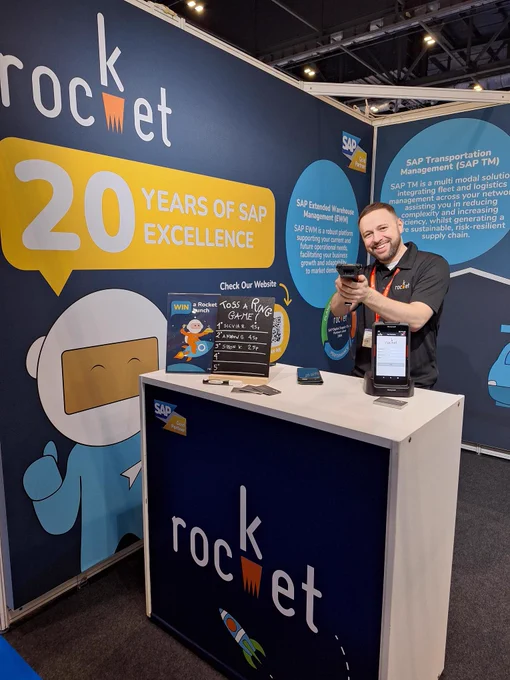 Demo of Rocket Mobile at Retail Supply Chain & Logistics Expo 2024