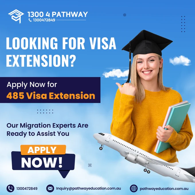 🥸Struggling with your 485-visa extension? 
Don't let your dreams fade!

Pathway Education & Visa Services can help you navigate the visa process smoothly. 🇦🇺
Streamline your application for a 485 Visa Extension with our expert guidance. 

✅Apply Now for 485 Visa Extension.

Talk to our friendly consultants today and make your visa journey a success!  
📞 Call us at 𝟏𝟑𝟎𝟎𝟒𝟕𝟐𝟖𝟒𝟗.
📆 Book an Appointment for a Consultation: https://pathwayeducation.com.au/appointment/

🏢 Pathway Education & Visa Services - Head Office
🏛 Suite 5-14, 365 Little Collins Street, VIC 3000
☎ Call us at 𝟏𝟑𝟎𝟎𝟒𝟕𝟐𝟖𝟒𝟗 or 𝟎𝟑𝟗𝟎𝟎𝟖𝟔𝟑𝟖𝟎
📞 Reach us at  𝟔𝟏𝟒𝟎𝟎𝟎𝟗𝟎𝟕𝟗𝟖 or  𝟔𝟏𝟒𝟎𝟏𝟔𝟔𝟏𝟒𝟖𝟏
📧 Email us at inquiry@pathwayeducation.com.au
🌐 Visit our website: www.pathwayeducation.com.au
✅ MARA: 2318164 | 1678820
🌟 Education | Migration | Professional Year

#VisaExtension #485Visa #temporarygradutevisa #visa #subclass485 #MigrationExperts #visaservices #migrationagent #migration