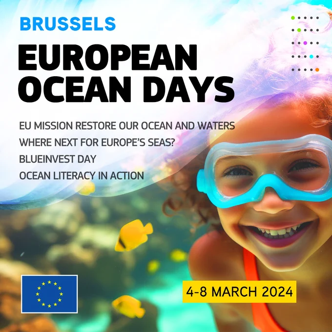 Join us at EU Ocean Days from 4 to 8 March in Brussels, Belgium!