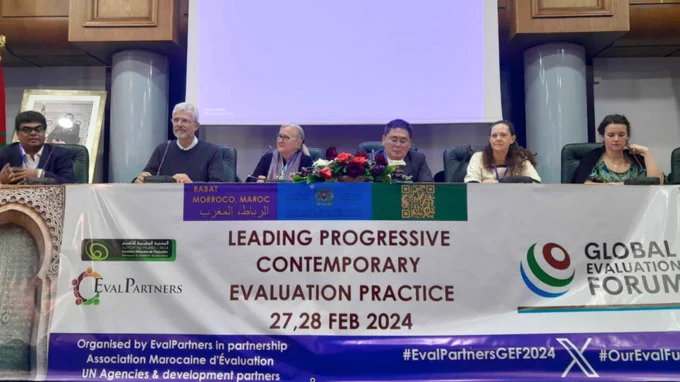 Plenary discussion on EvalAgenda 2030, setting the direction, at Global Evaluation Forum 2024 