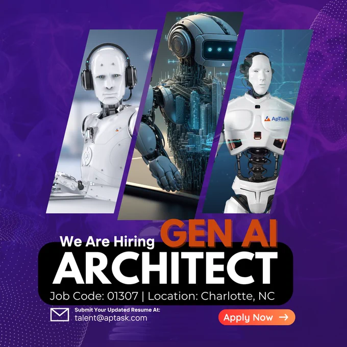 ApTask Is Hiring- Gen AI Architect