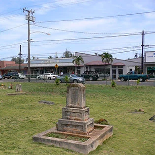 A stone Gravestone