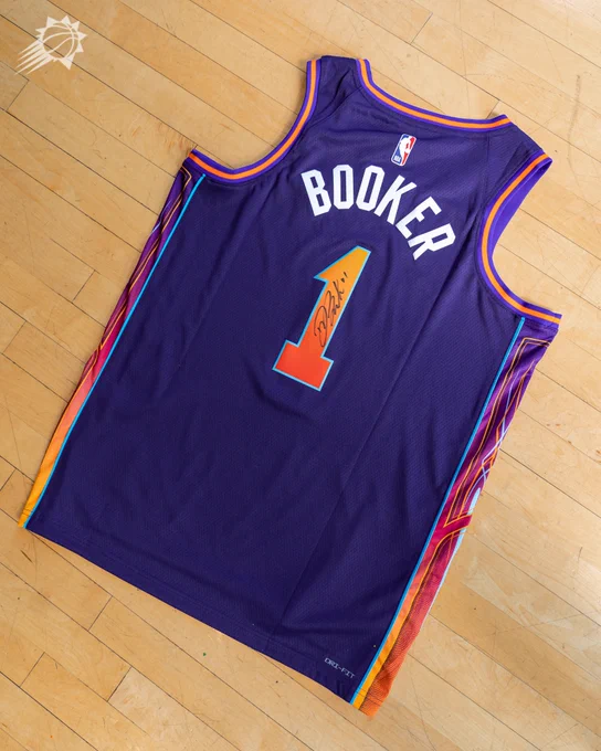 Signed Devin Booker El Valle jersey.