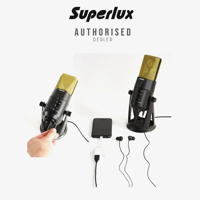 Immerse yourself in the outstanding audio recording quality of the Superlux L401U Condenser Microphone! 🎤🎧

Explore unmatched sound clarity brought to you by state-of-the-art technology and flawless craftsmanship.

For more details, kindly visit: https://rb.gy/w0mud

#Superlux #microphone #Condensermicrophone #Youtubemicrophone #podcasting #Podcastmicrophone #CrystalClearAudio #MX
