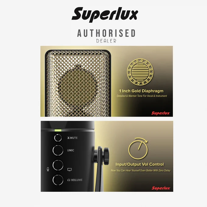 Immerse yourself in the outstanding audio recording quality of the Superlux L401U Condenser Microphone! 🎤🎧

Explore unmatched sound clarity brought to you by state-of-the-art technology and flawless craftsmanship.

For more details, kindly visit: https://rb.gy/w0mud

#Superlux #microphone #Condensermicrophone #Youtubemicrophone #podcasting #Podcastmicrophone #CrystalClearAudio #MX