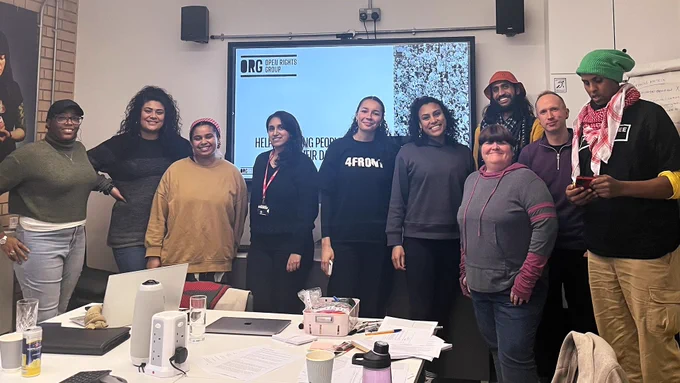 Photograph of participants at the Know Your Data Rights Workshop held in Manchester.