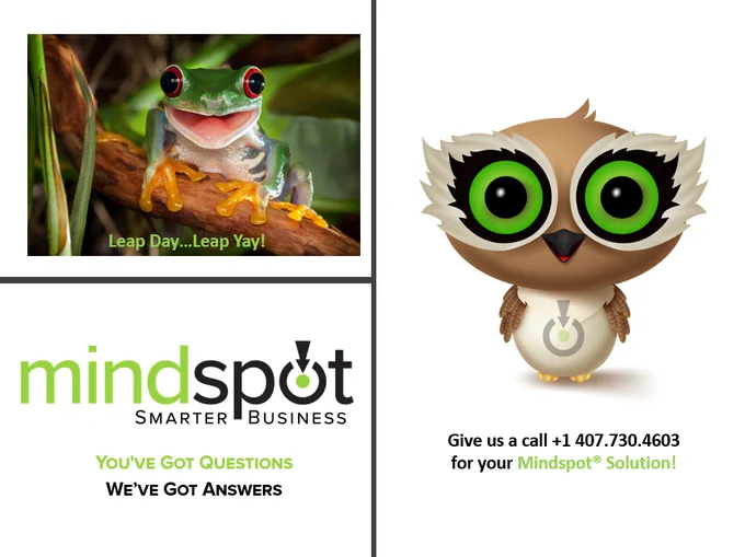 Mindspot gets the answers you need using innovative qualitative, quantitative, and mixed online research methodologies...Give us a call at  1 407.730.4603 for your Mindspot® Solution!
