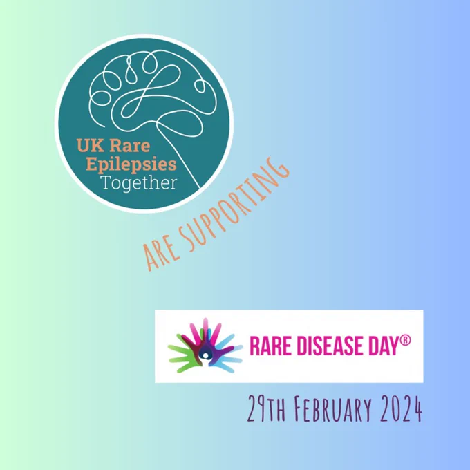 This is a promotional image for Rare Disease Day:

UK Rare Epilepsies Together (UKRET) are supporting Rare Disease Day, 29th of February 2024.