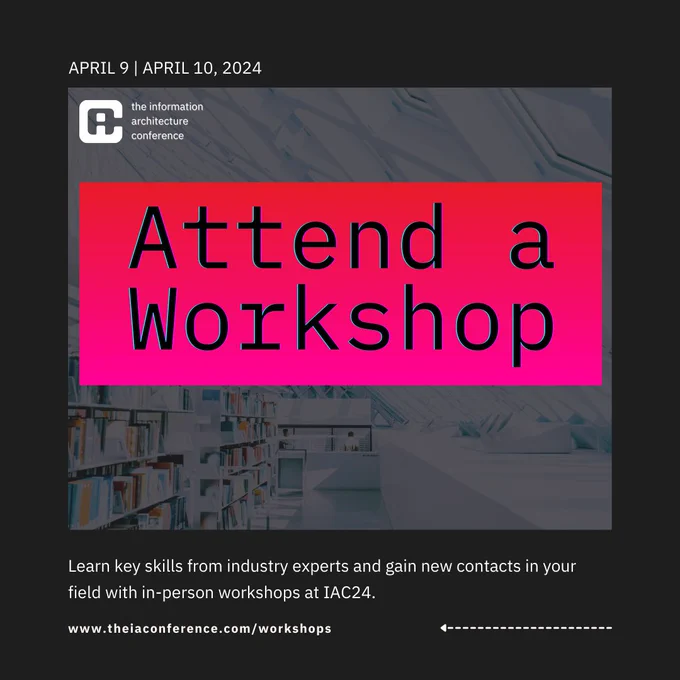 Sign up for an IAC24 workshop today!