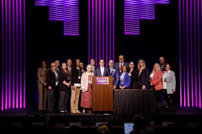Pennsylvania Governor Josh Shapiro speaks at the PDE Bureau of Special Education Annual Conference. February 28, 2024 - Hershey, PA