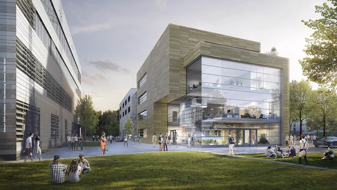 Sketch of the new ZDD as part of the University of Applied Sciences Düsseldorf (HSD).