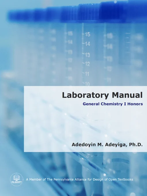 Cover of "Laboratory Manual: General Chemistry I Honors" by Adedoyin Adeyiga