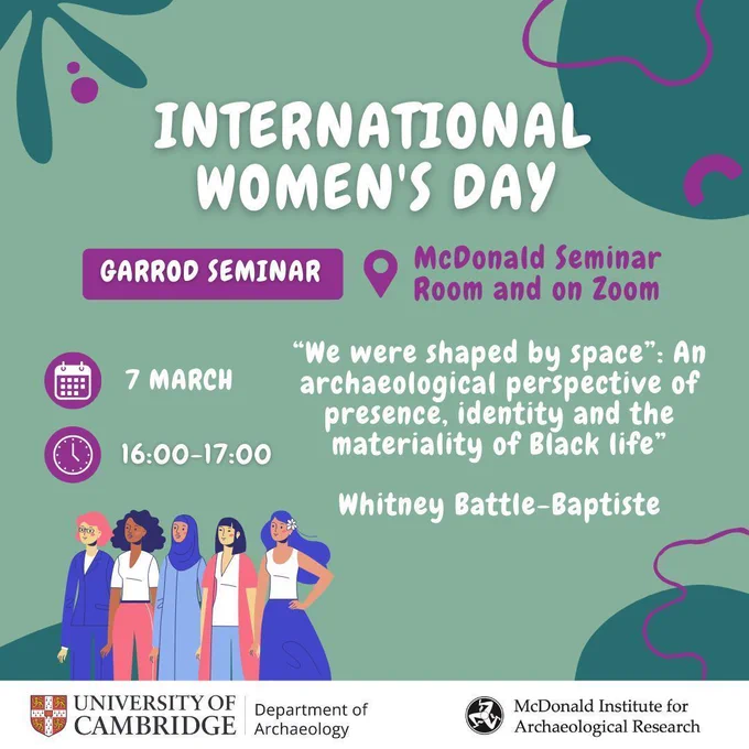 International Women's Day - Garrod Seminar - 7 March 4-5pm