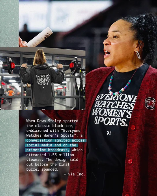 Dawn Staley coaching in our EWWS Tee