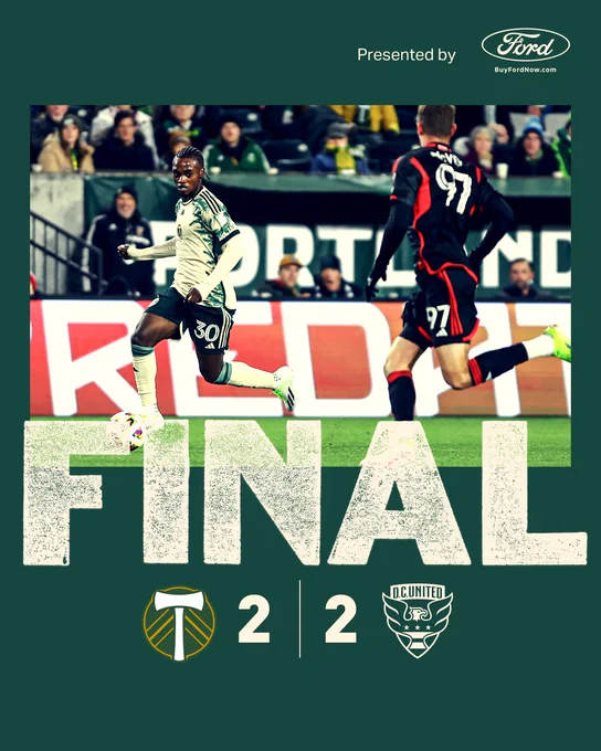 Timbers 2 - 2 DCU
