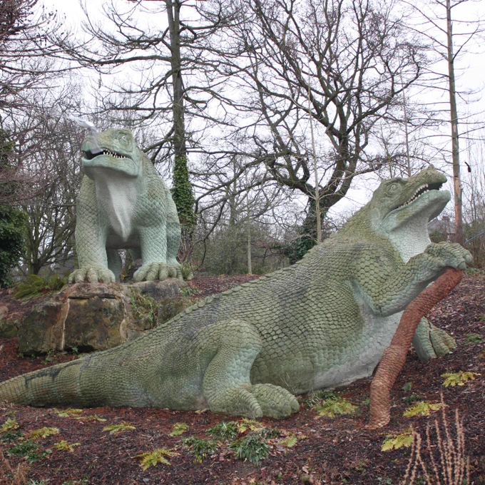 Picture of dinosaurs at Crystal Palace Park