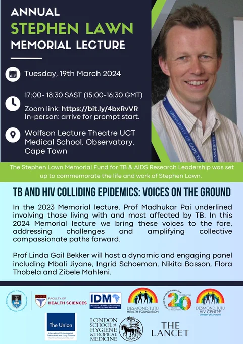 Announcement card for the 2024 Annual Stephen Lawn Memorial Lecture.