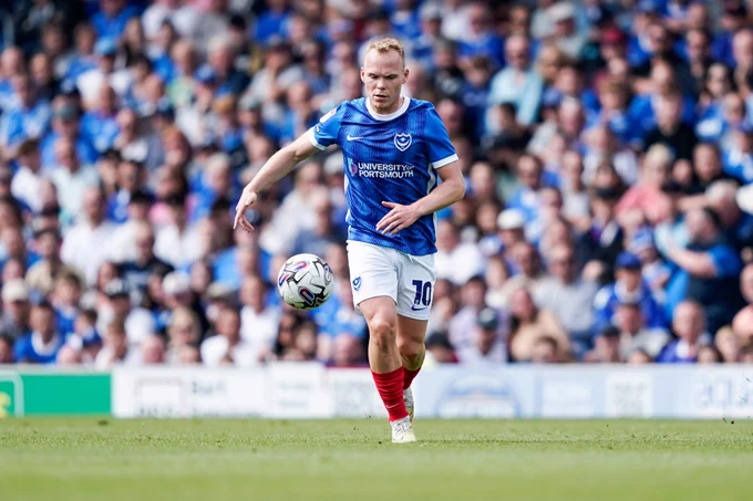 Anthony Scully at Fratton Park.