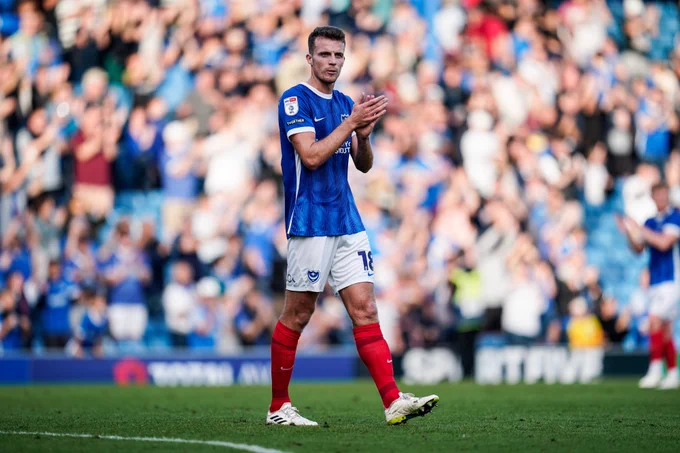 Conor Shaughnessy at Fratton Park.