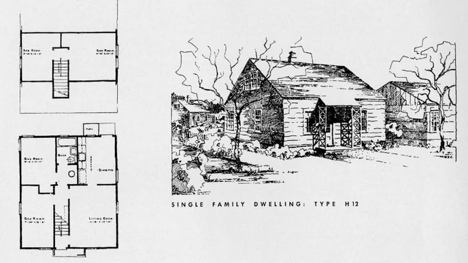 Wartime Housing / CMHC small house design