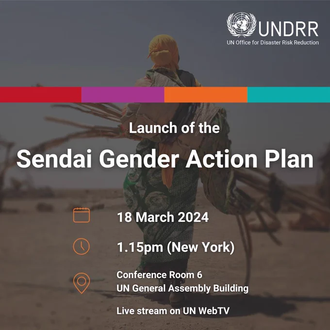 Launch of the Sendai Gender Action Plan