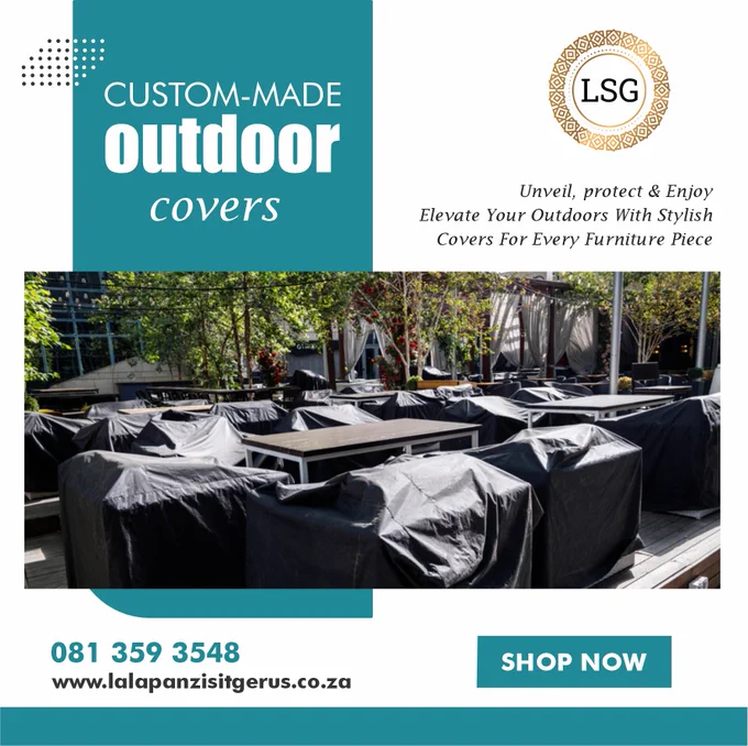 Custom-made Outdoor Covers.

We want to know what colours or patterns you would love to see in our outdoor cover collection. Share your suggestions below, and let's make your outdoor space pop!

Protect your furniture in style with our custom-made outdoor covers!  
 
#OutdoorLiving #CustomCovers #LSG #HashtagOnline