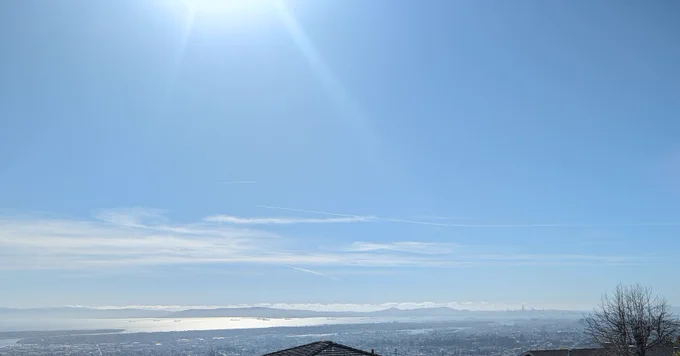 View of Oakland and San Francisco Bay