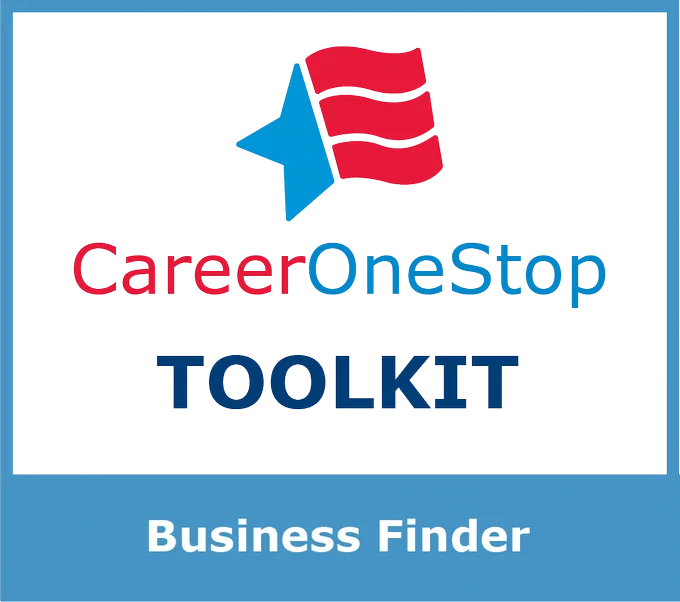 Branded CareerOneStop graphic for the Business Finder tool