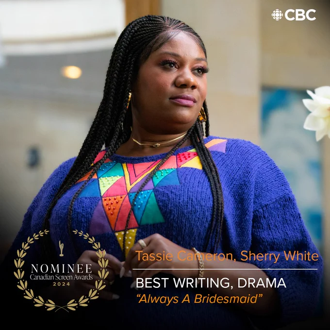 Graphic: Best Writing, Drama Series - Tassie Cameron and Sherry White, “Always A Bridesmaid”