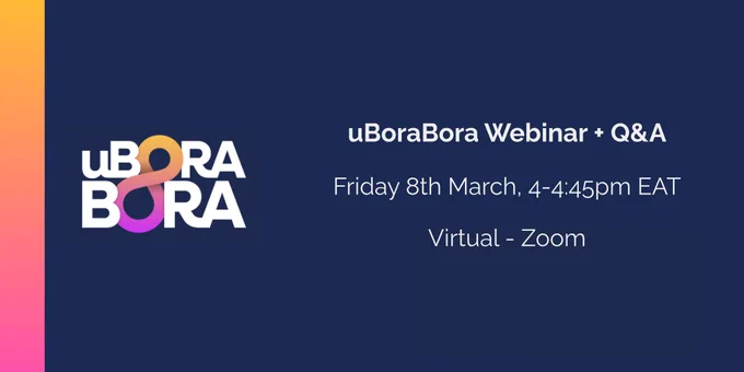 We hope to see you there!

We’re holding a Webinar   Q&A on Friday, where you’ll have the chance to hear from Lea Simpson from Brink and Benjamin Piper from BMGF, and ask any questions you might have about the fund ⬇️

https://bit.ly/uBoraBora-webinar-invite