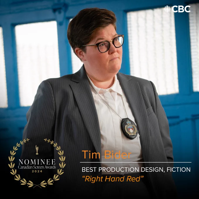 Graphic: Best Production Design or Art Direction, Fiction - Tim Bider, “Right Had Red”