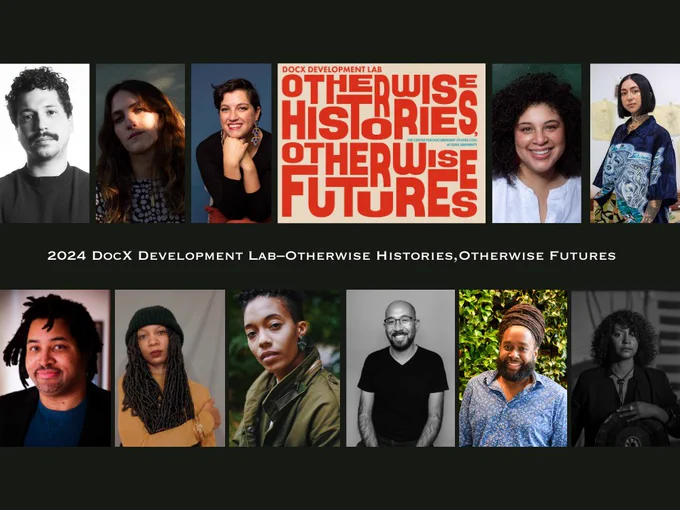 Headshots of 11 people selected as fellows for 2024 DocX Development Lab, Otherwise Histories Otherwise Futures.
