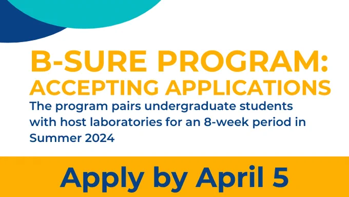 
Deadline coming up to apply for the ASB B-SURE program, an immersive summer research experience.  Applicant must be an undergraduate student from any group that has been historically disadvantaged or under-represented in research disciplines. April 5. 
https://asbweb.org/b-sure-program/ 
