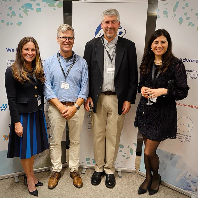 Photo L-R: Dr Erin Duffy, Chief of R&D at CARBX, AB, Dr Richard Alm, CARBX Chief Scientific Officer and Dr Valeria Gigante, team lead of the AMR division at the World Health Organization