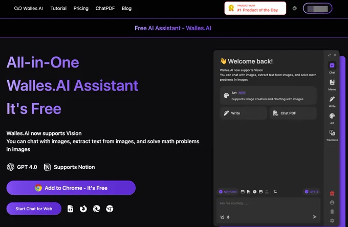 Walles.AI is easy to install and use, making it a reliable and indispensable personal intelligent assistant for users in their digital experiences.