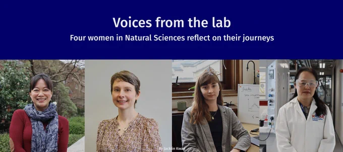 Title page: Voices from the lab: Four women in Natural Sciences reflect on their journey