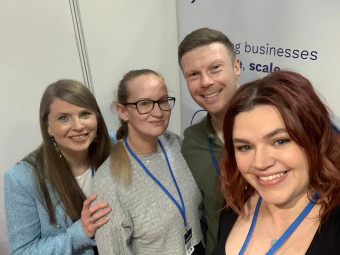 Group photo of Scottish Enterprise colleagues at the National Apprenticeship Show Scotland at the SEC in Glasgow