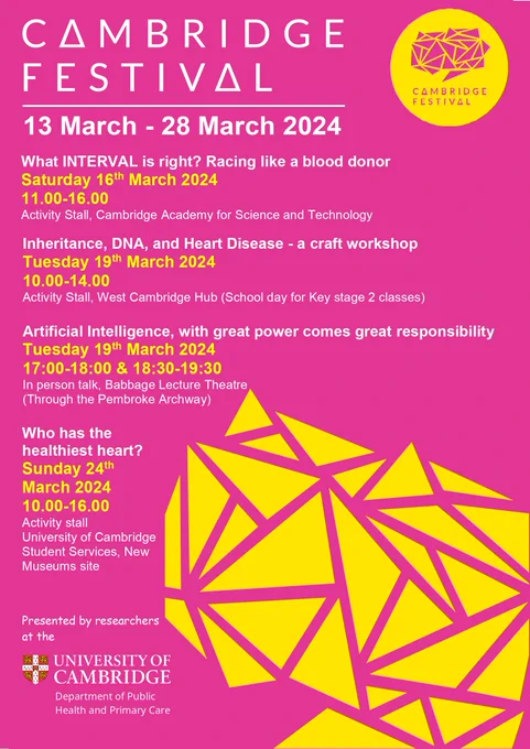 List of Cambridge festival events hosted by the CEU