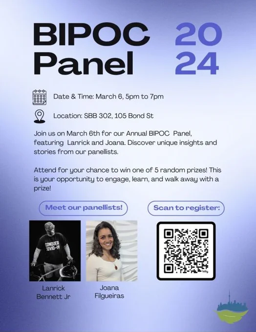 Digital poster for a BIPOC Panel
