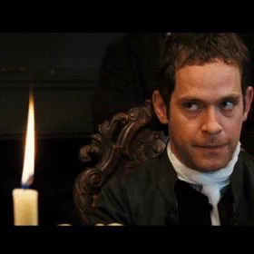 Mr. Collins (Tom Hollander) in Pride and Prejudice (2005).