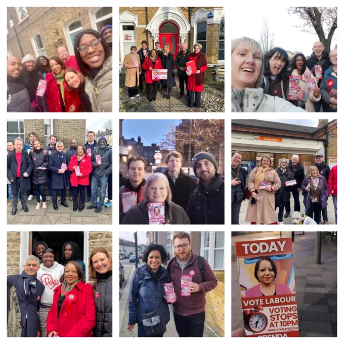 Montage of election day photos